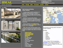 Tablet Screenshot of idealfencing.com.au